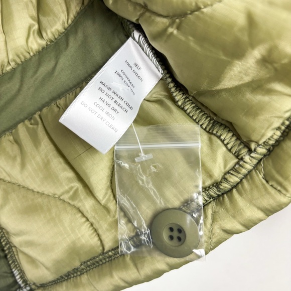 NWT All Row Isabella Green Quilted Tie Jacket Sz M - Picture 10 of 12